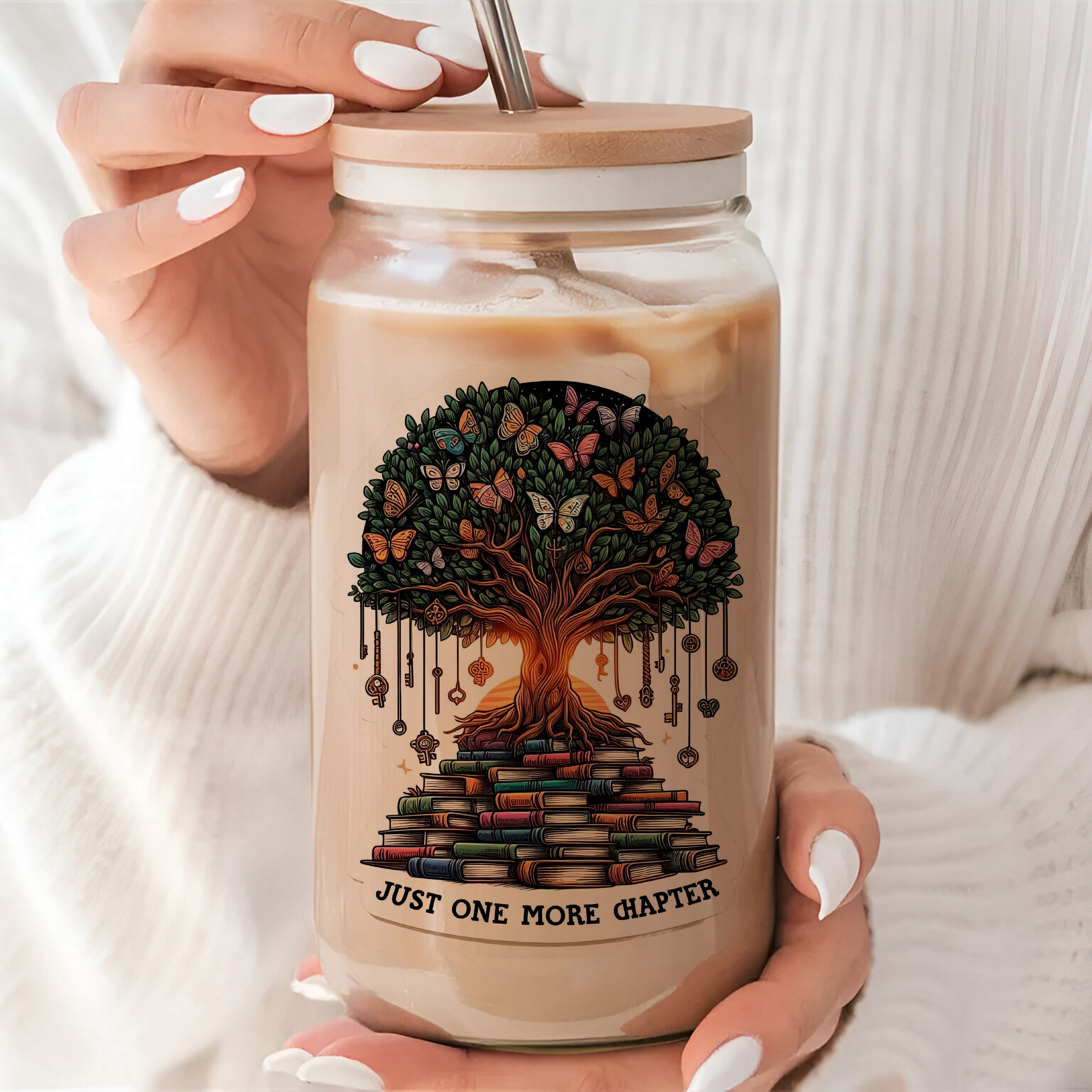 16oz One More Chapter Glass Tumbler