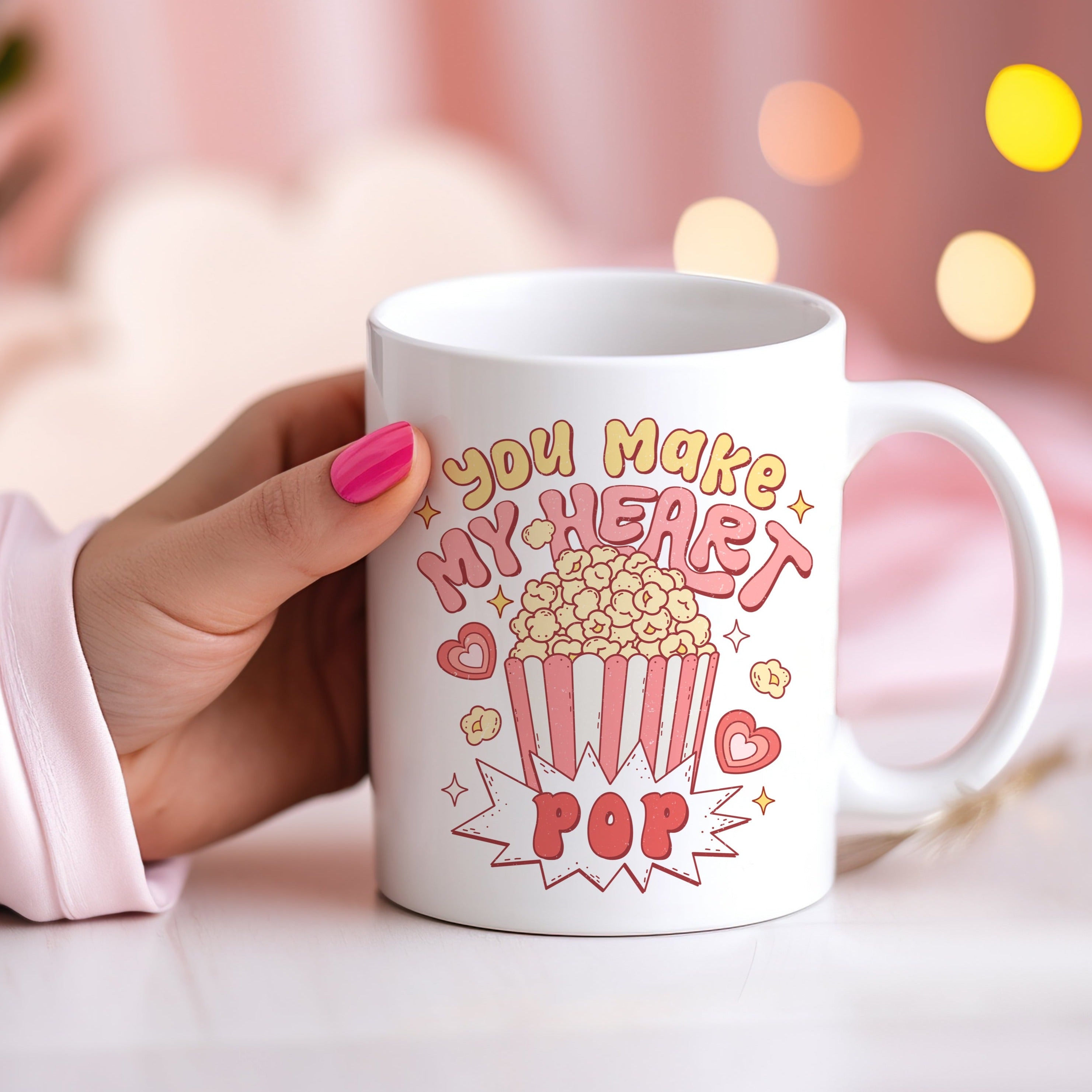 Heart Pop Ceramic Mug