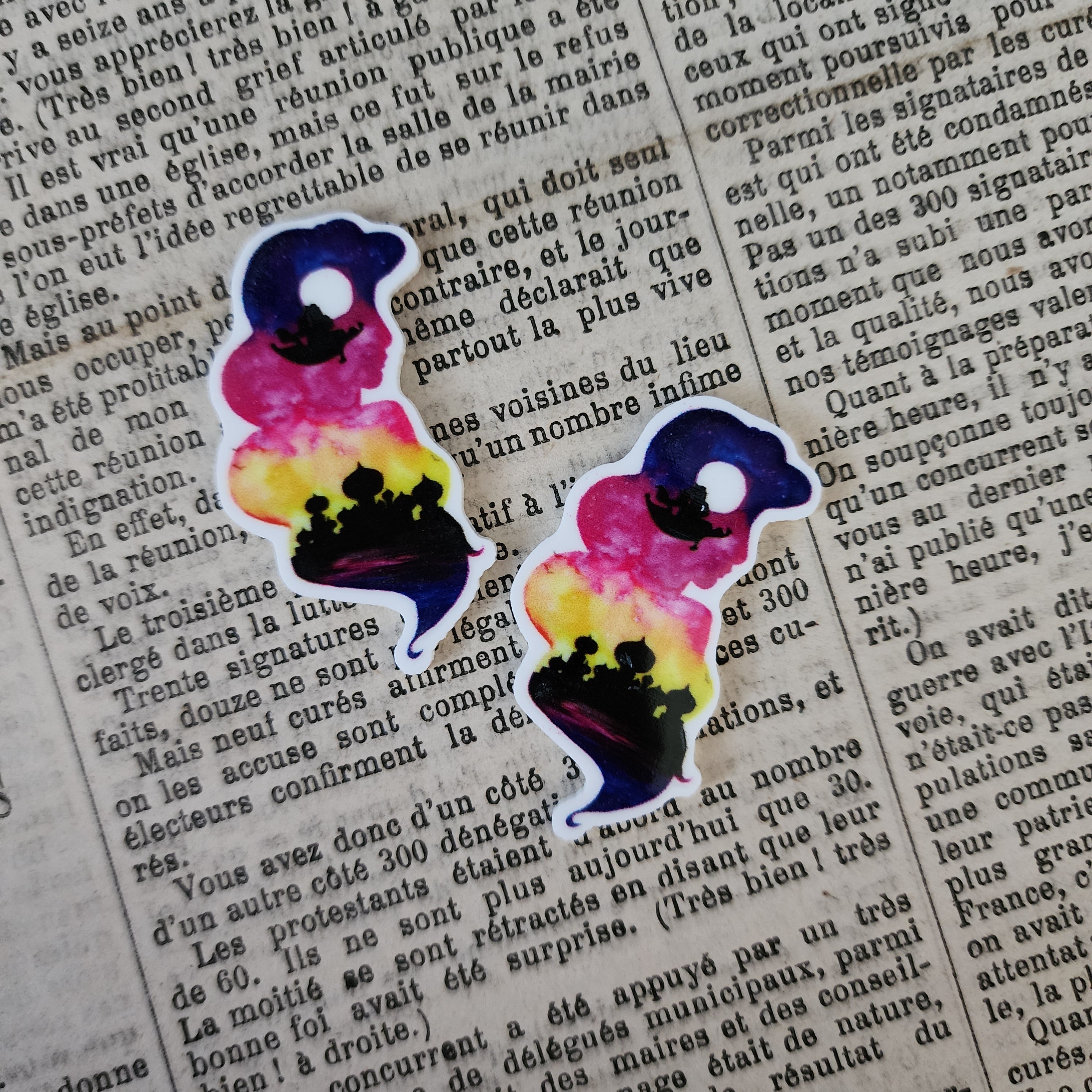 2pc Sunset Jasmine Planar Resin
