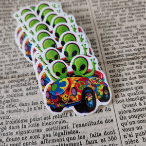 2pc 90's Retro Alien Planar Resin