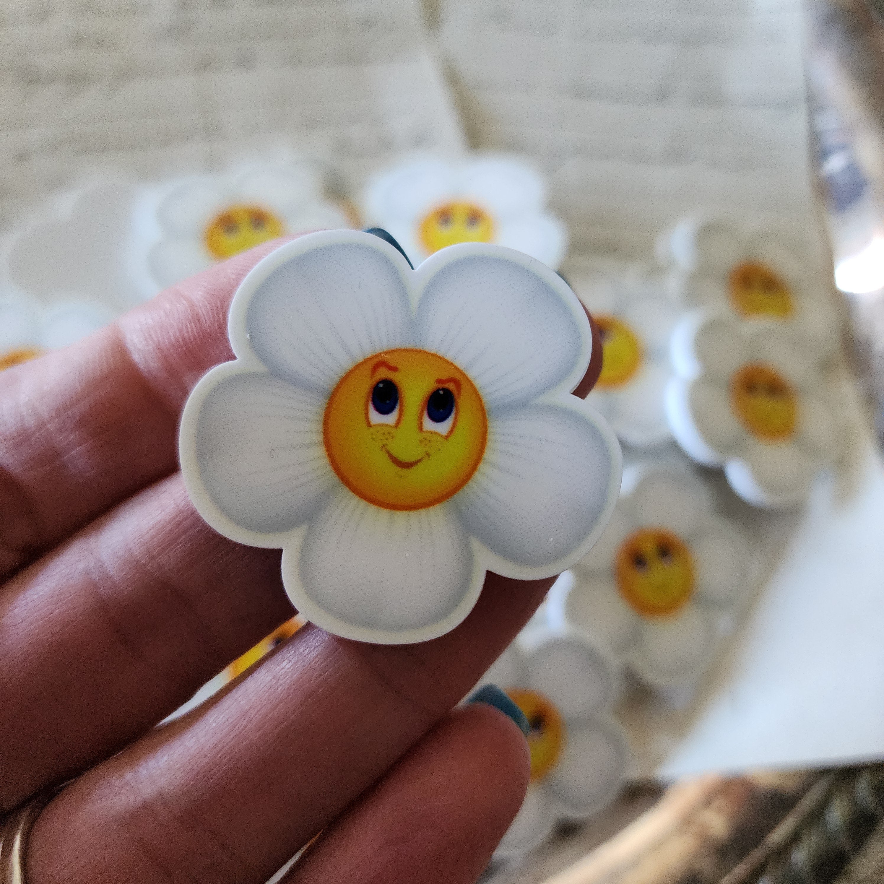 2pc Daisy Planar Resin
