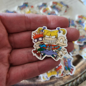2pc Classic Cartoon Planar Resin