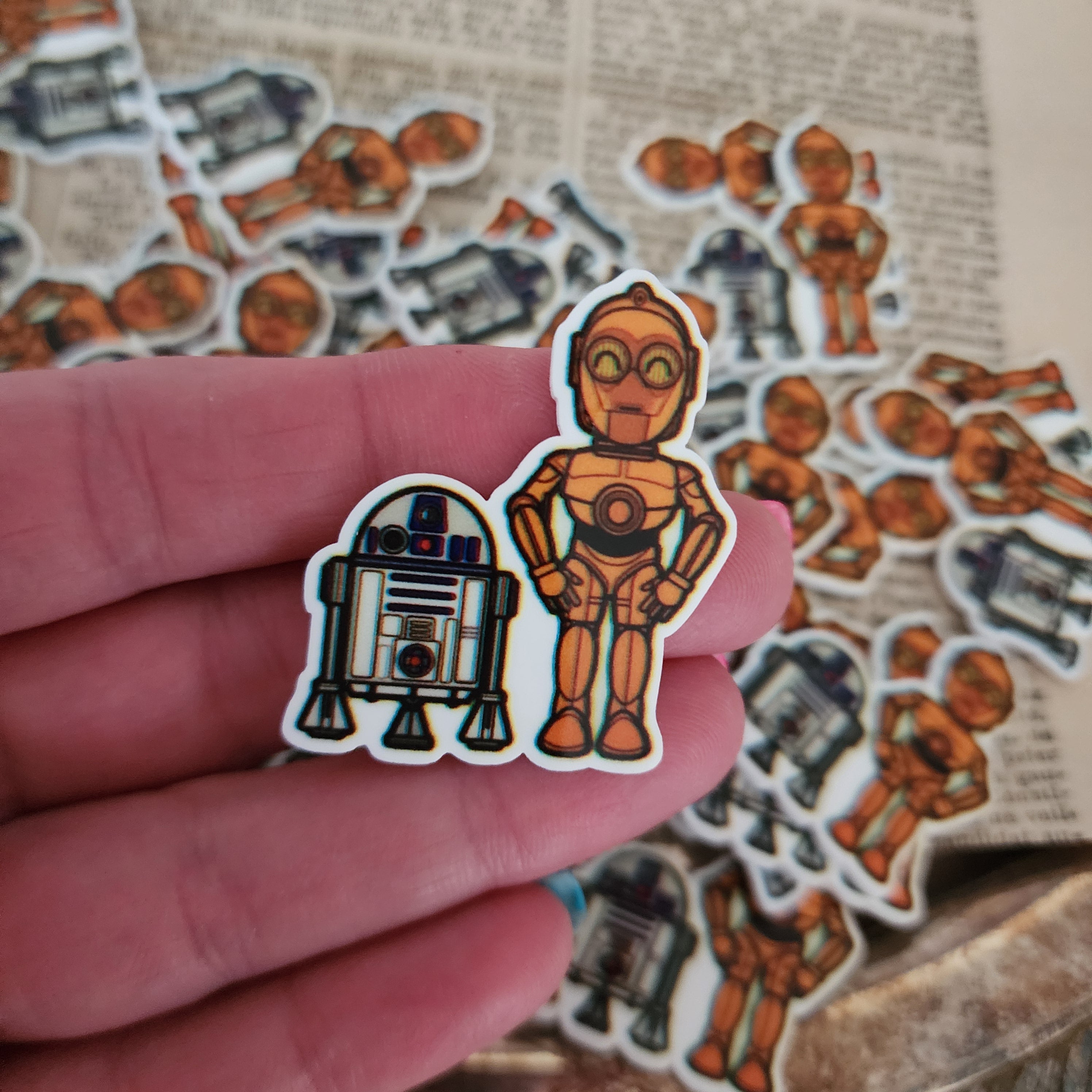 2pc Droid Friends Planar Resin