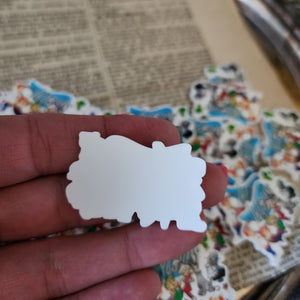 2pc Classic Cartoon Planar Resin