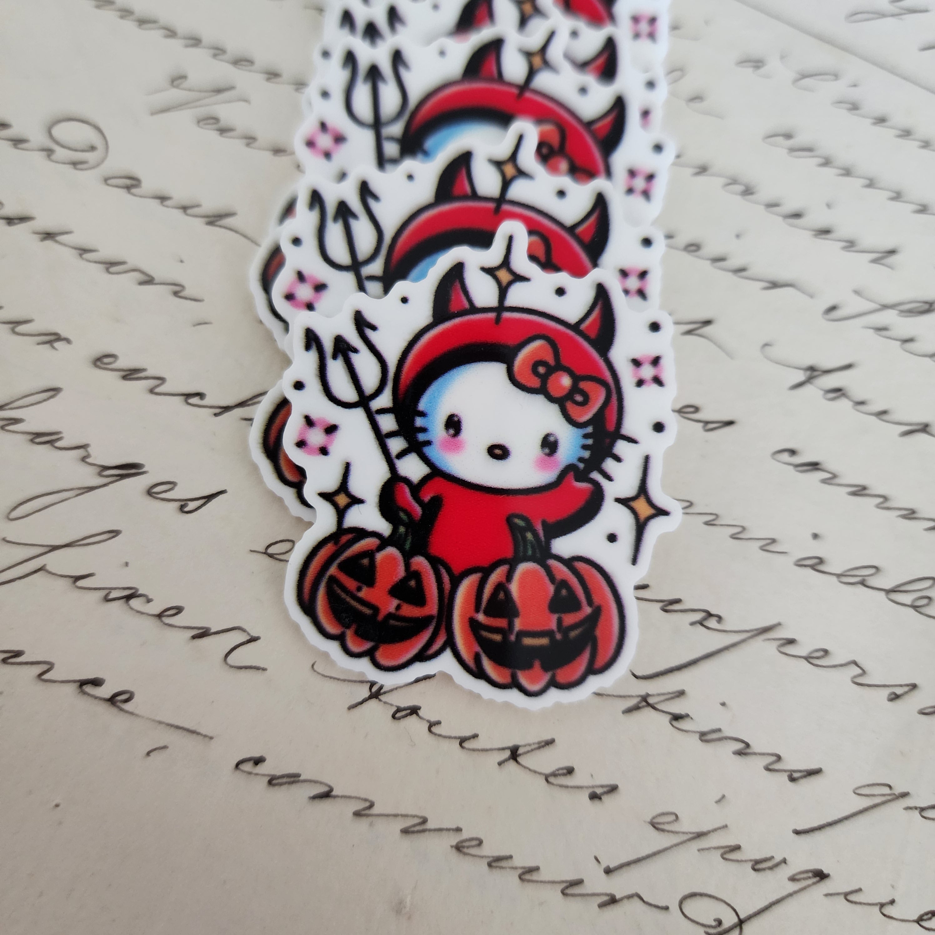2pc Devil Kitty Planar Resin