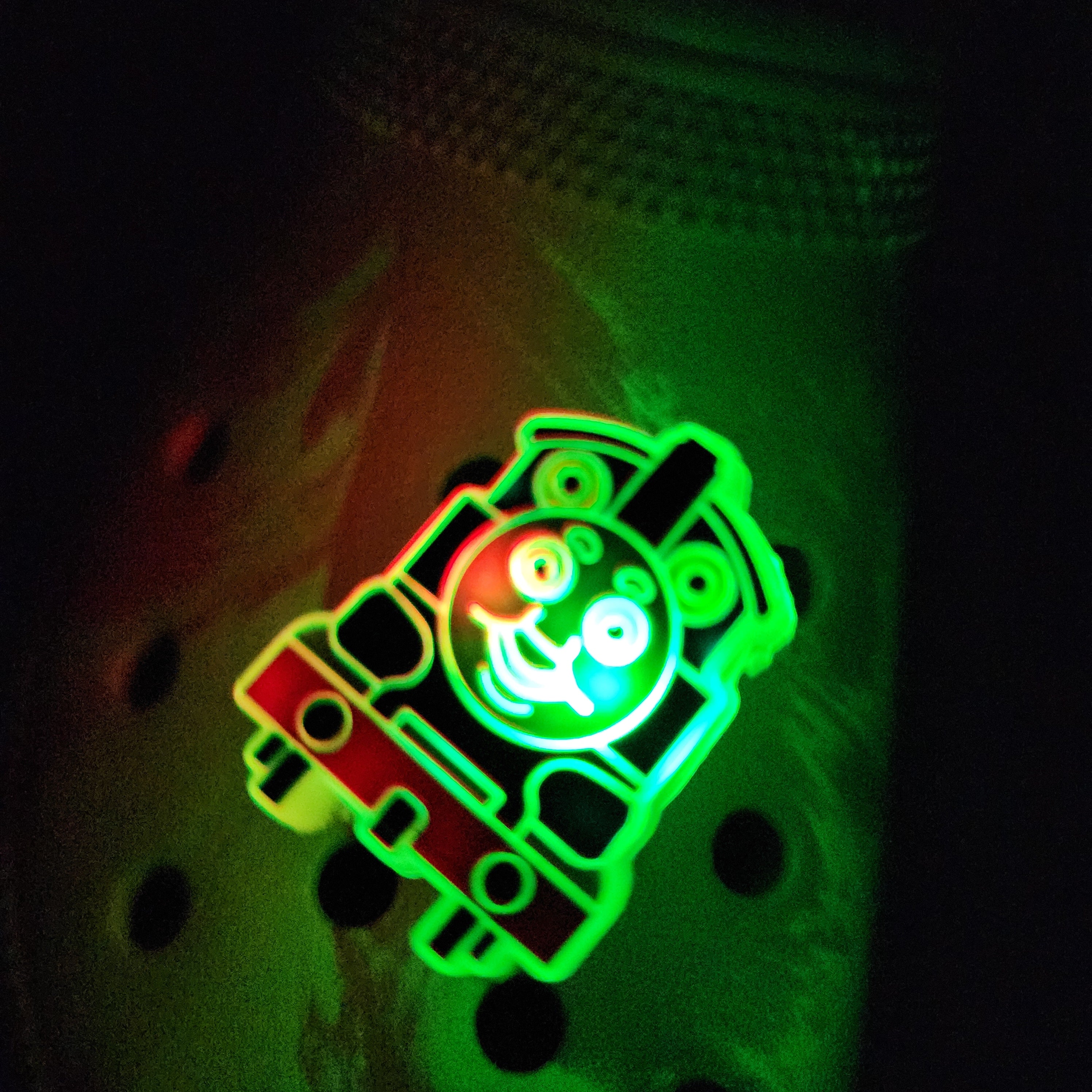 3D LED Spring Train Shoe Charm