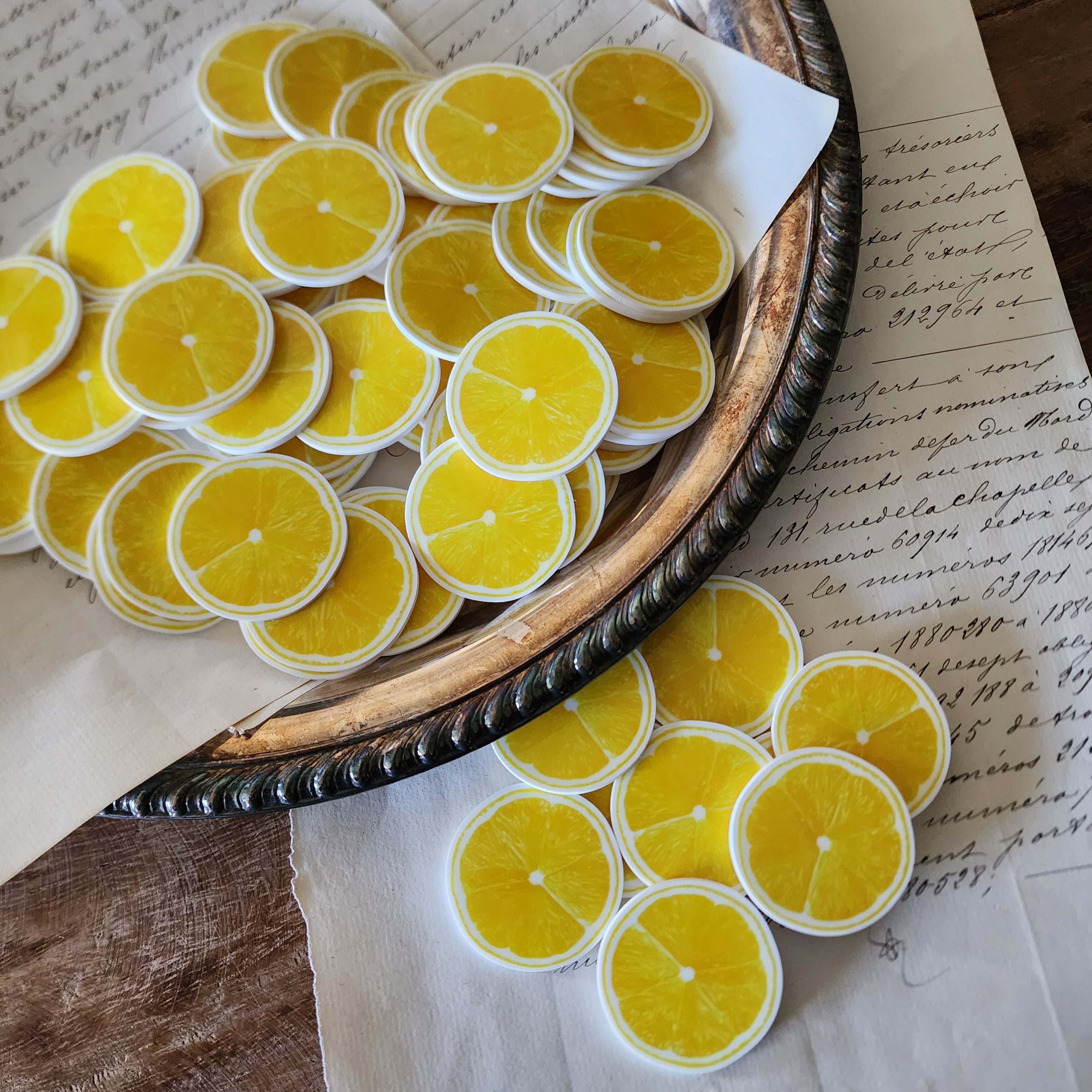 2pc Lemon Slice Planar Resin
