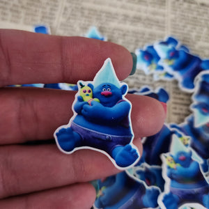 2pc Blue Troll Planar Resin