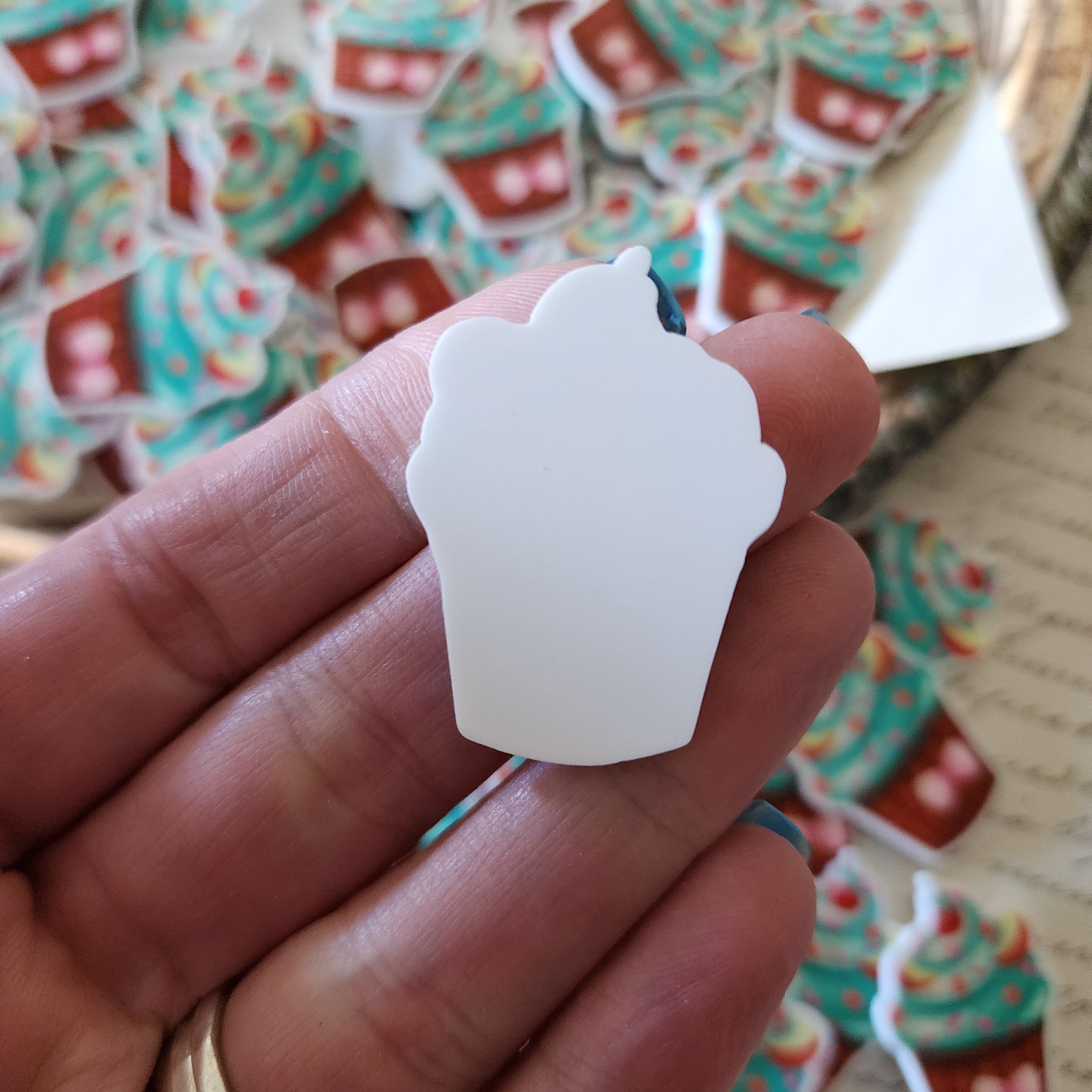 2pc Cupcake Planar Resin