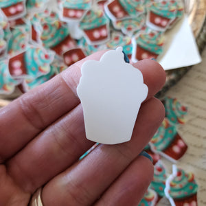 2pc Cupcake Planar Resin