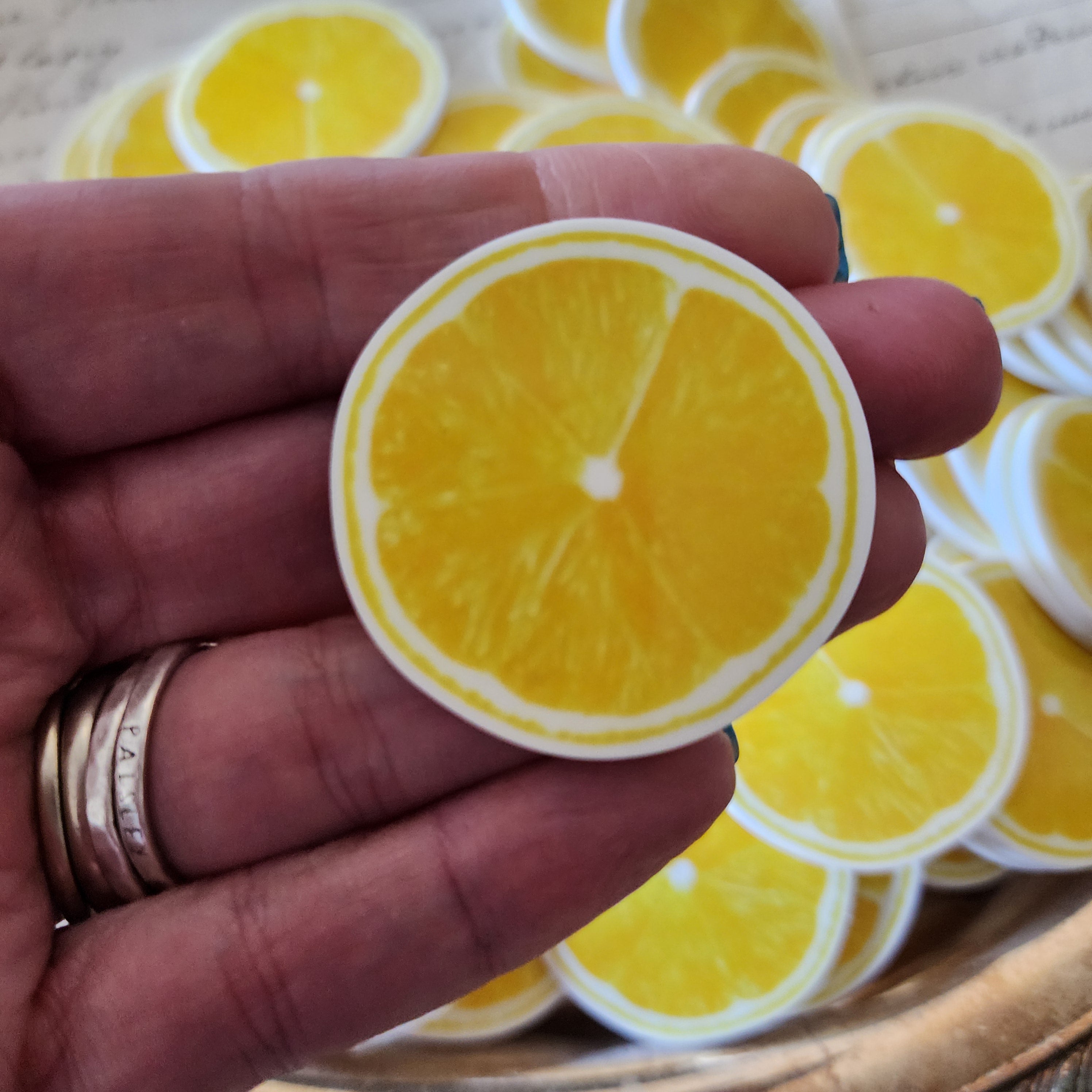 2pc Lemon Slice Planar Resin