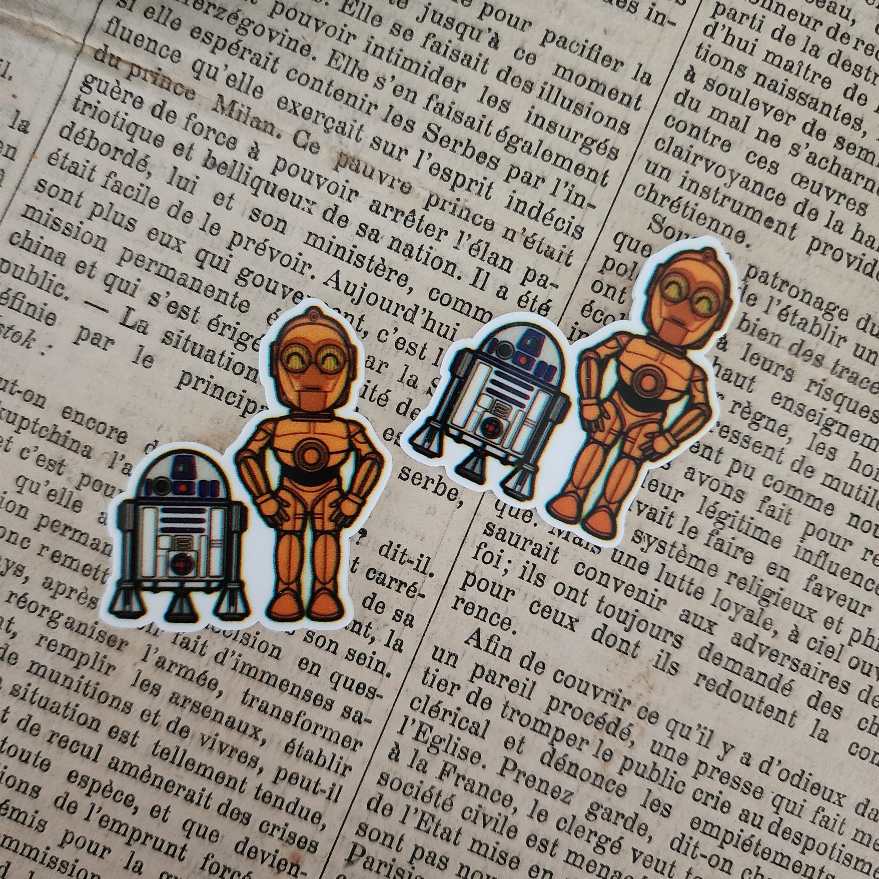 2pc Droid Friends Planar Resin