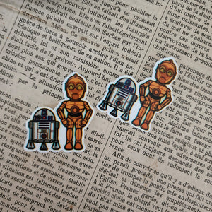 2pc Droid Friends Planar Resin