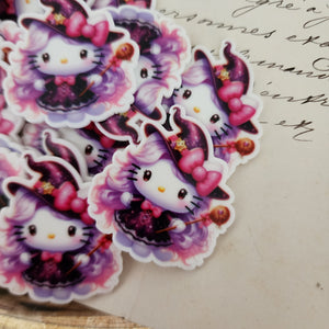 2pc Kawaii Witch Kitty Planar Resin