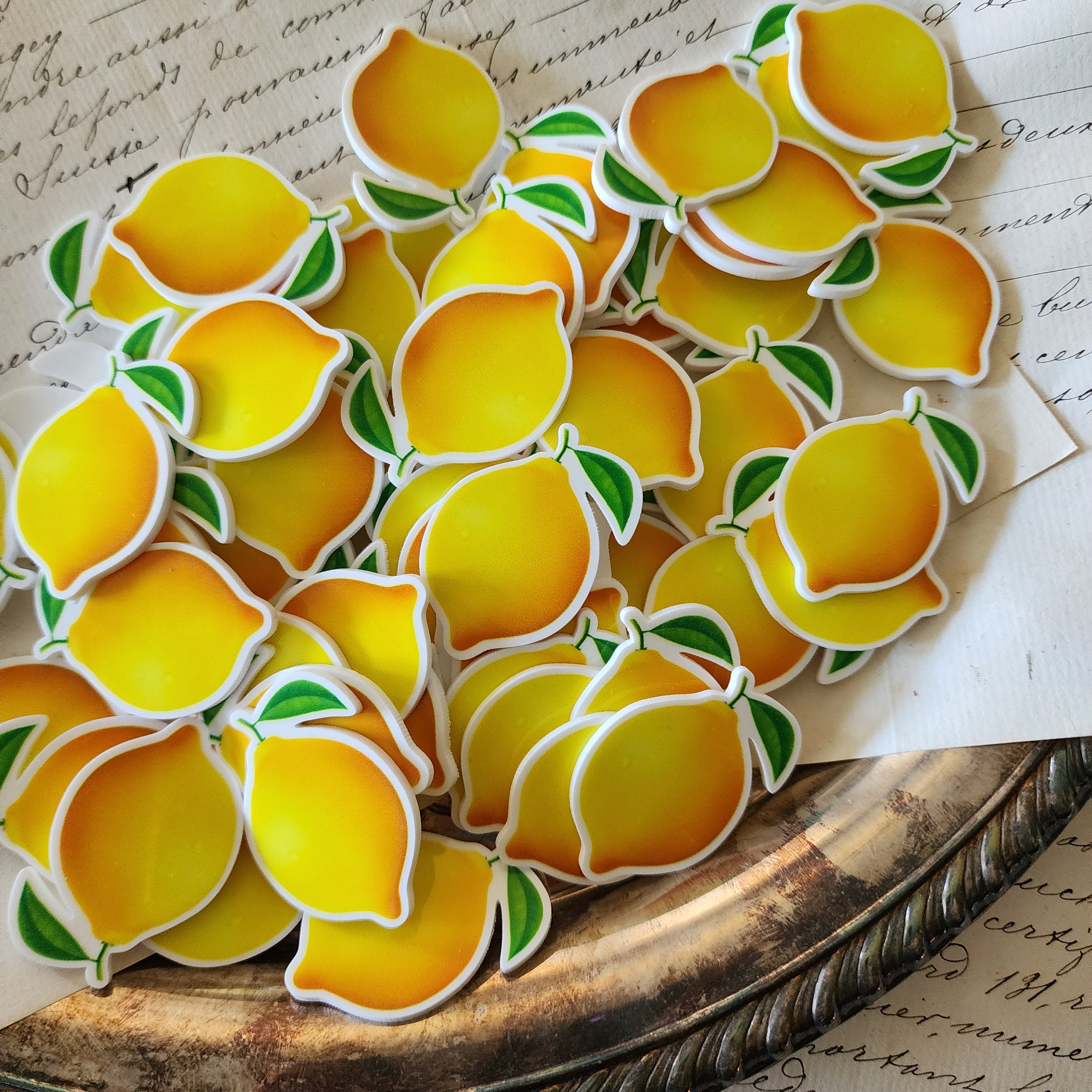 2pc Lemon Planar Resin