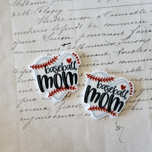 2pc Baseball Mom Planar Resin