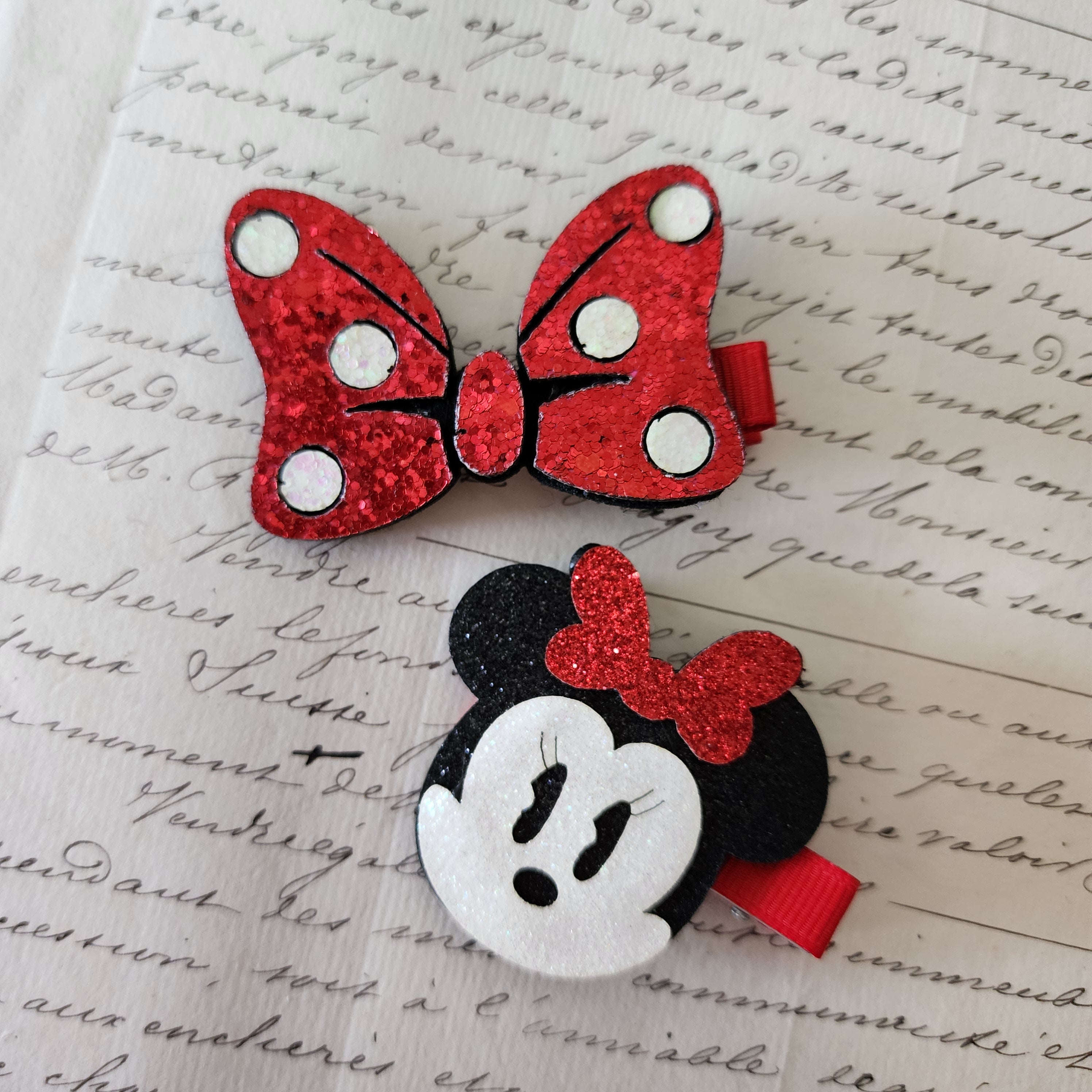 Red Mouse Character Hair Clip