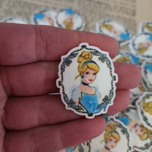2pc Cinders Princess Planar Resin