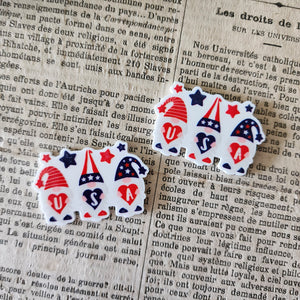 2pc Americana Gnome Planar Resin