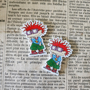 2pc 90's Cartoon Planar Resin