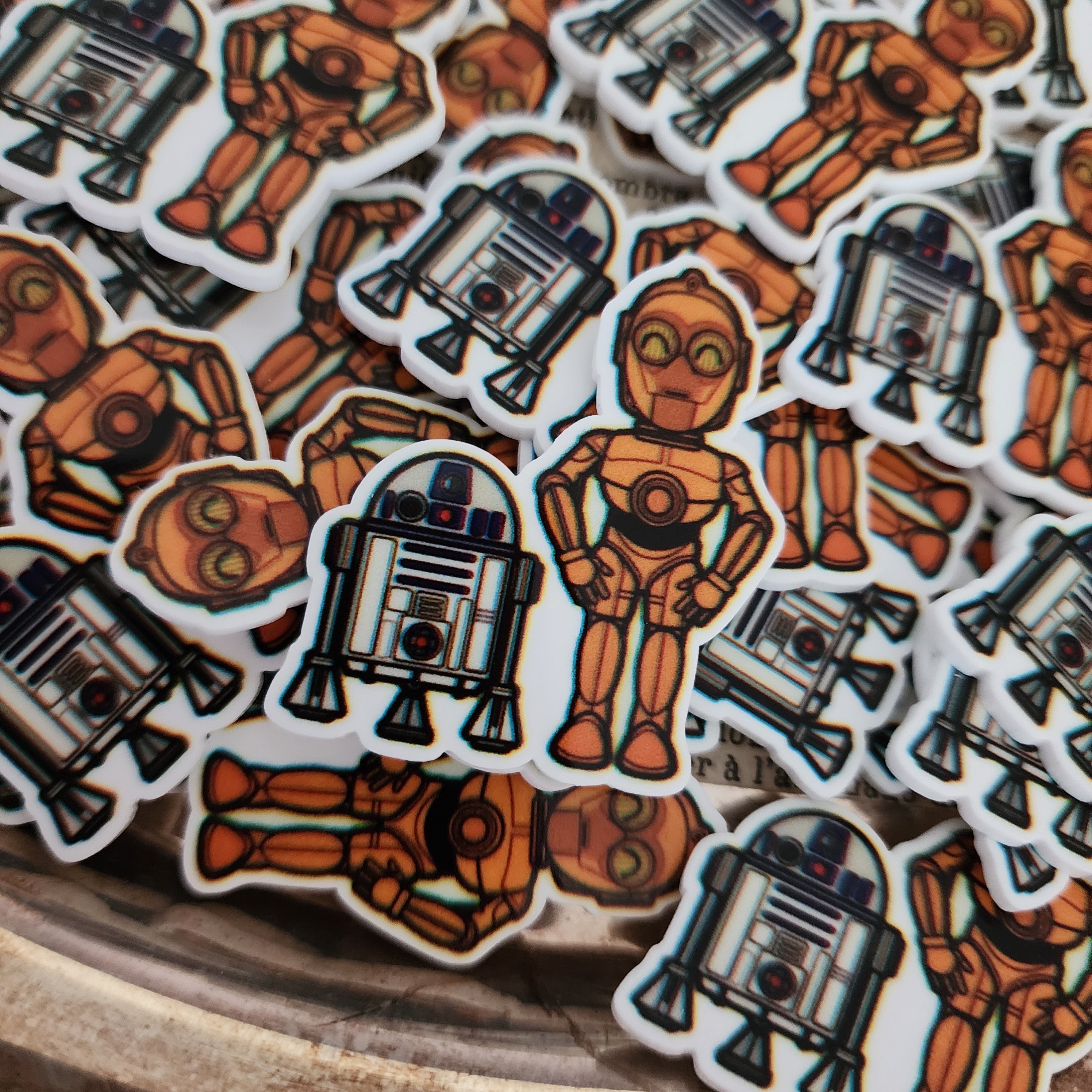2pc Droid Friends Planar Resin