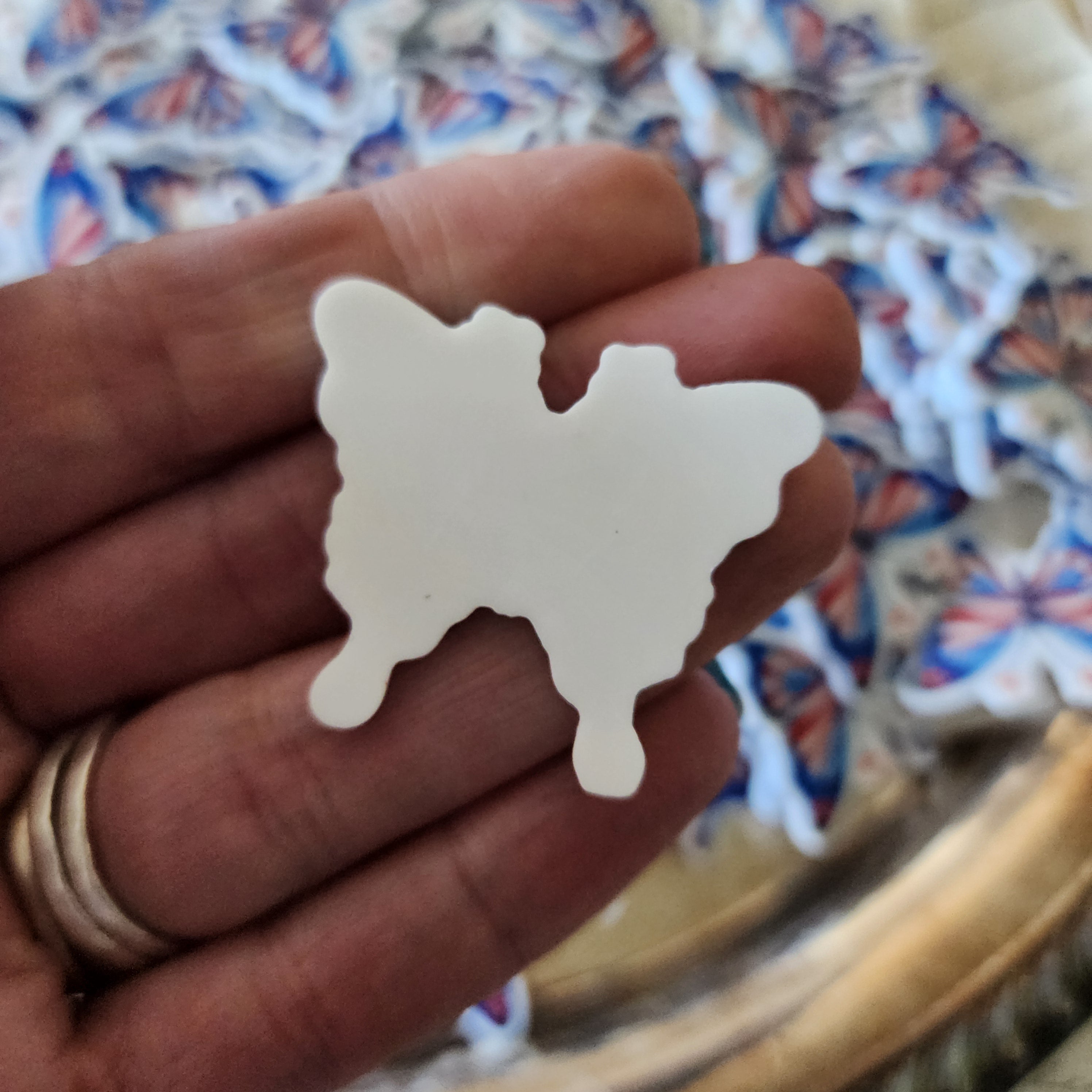 2pc Americana Butterfly Planar Resin