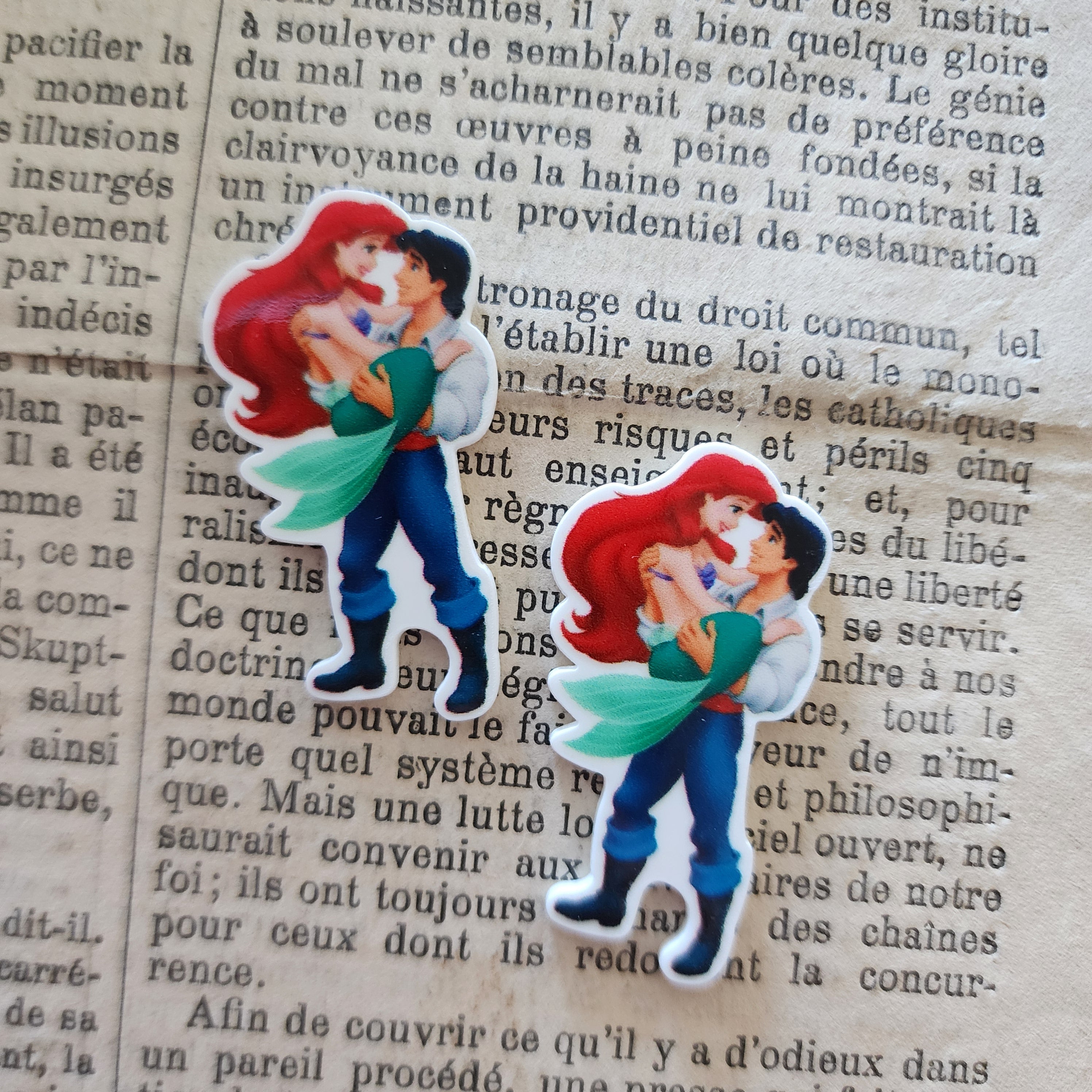 2pc Little Mermaid Planar Resin