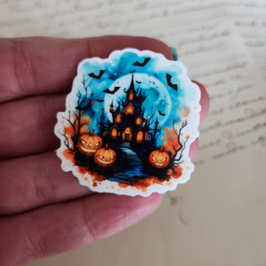 2pc Vintage Haunted House B Planar Resin