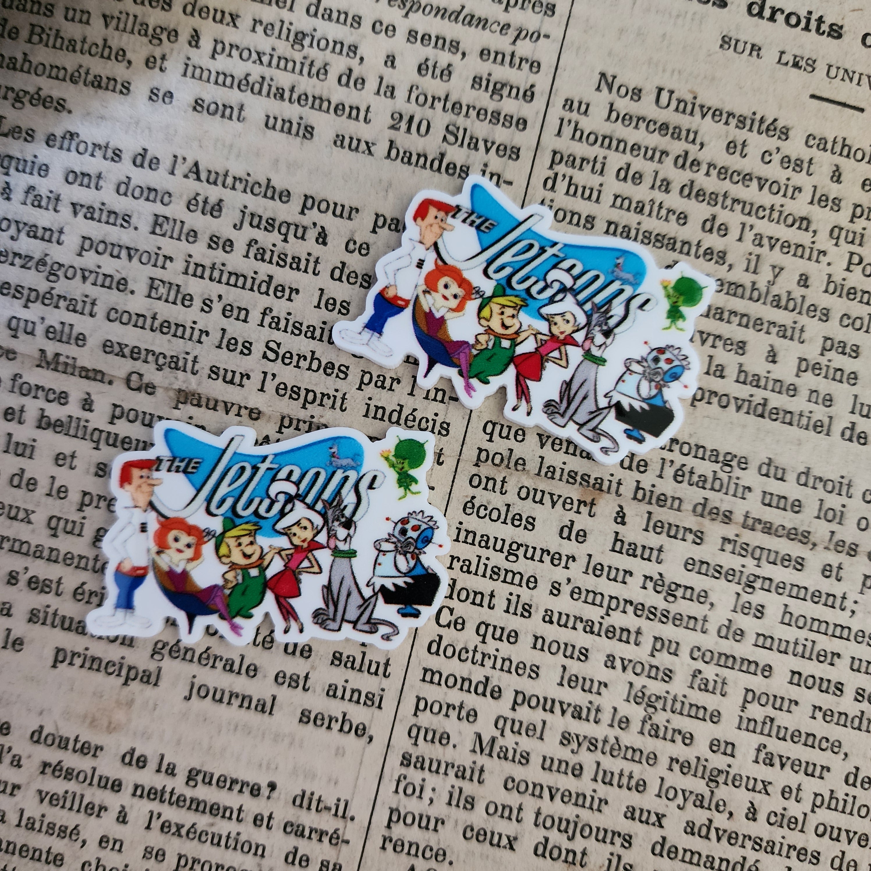 2pc Classic Cartoon Planar Resin