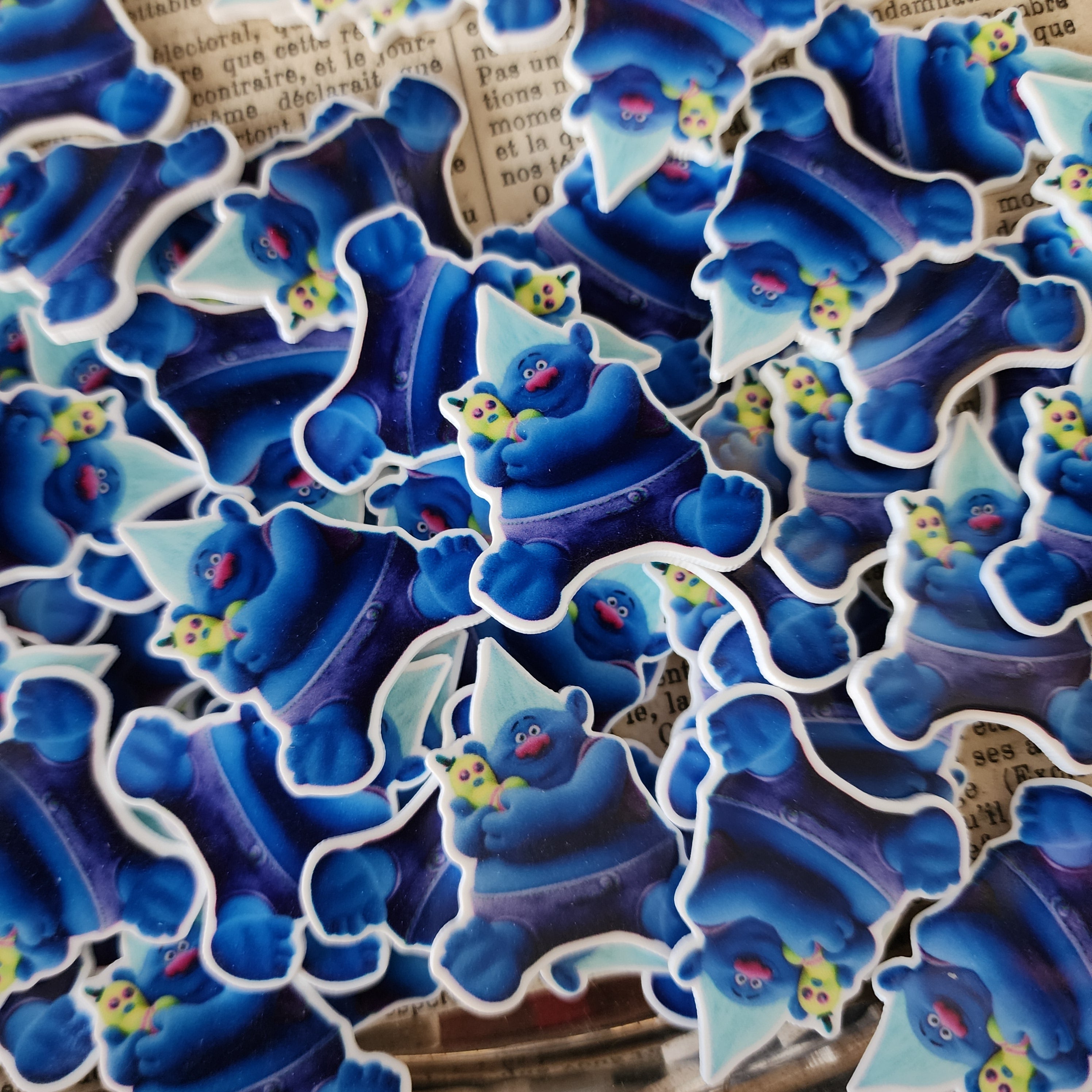 2pc Blue Troll Planar Resin