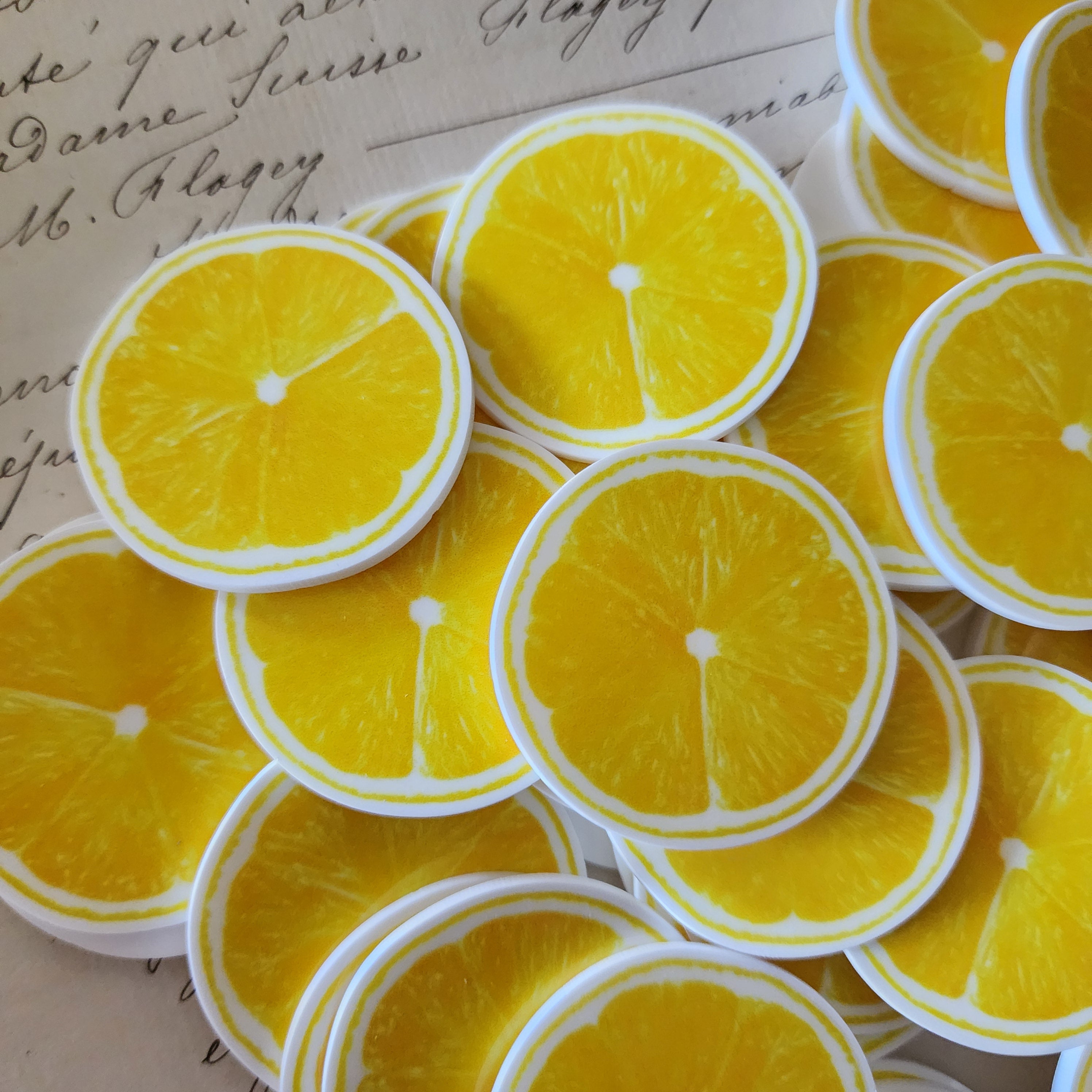 2pc Lemon Slice Planar Resin