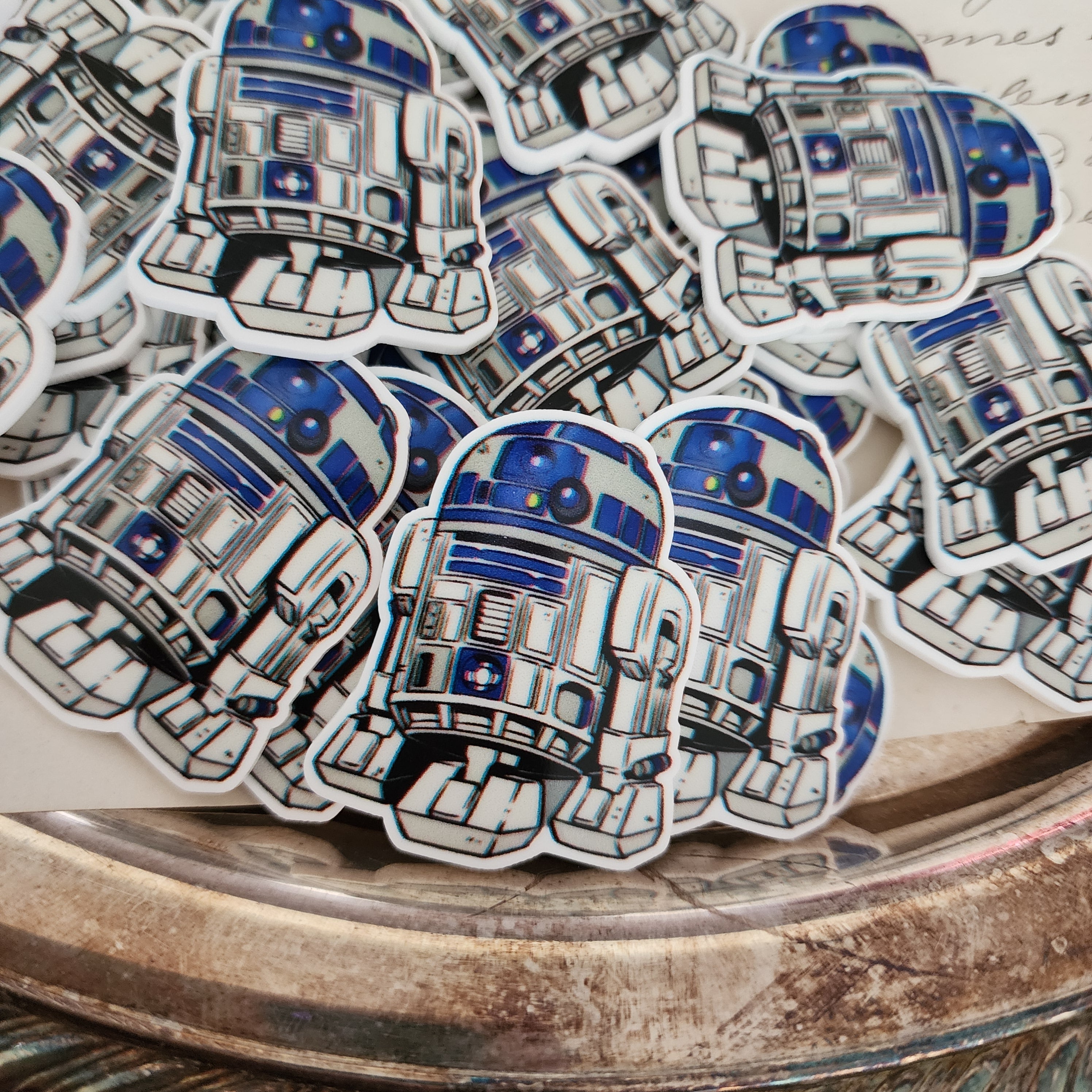 2pc R2D2 Droid Planar Resin