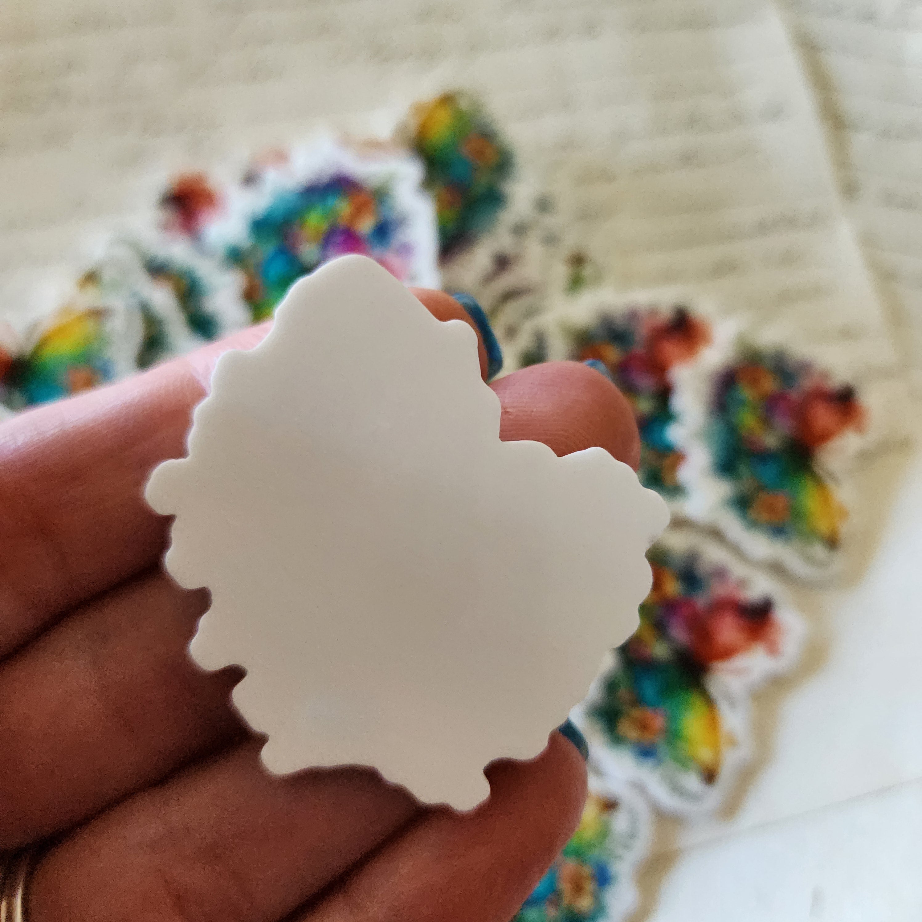 2pc Watercolor Butterfly Planar Resin