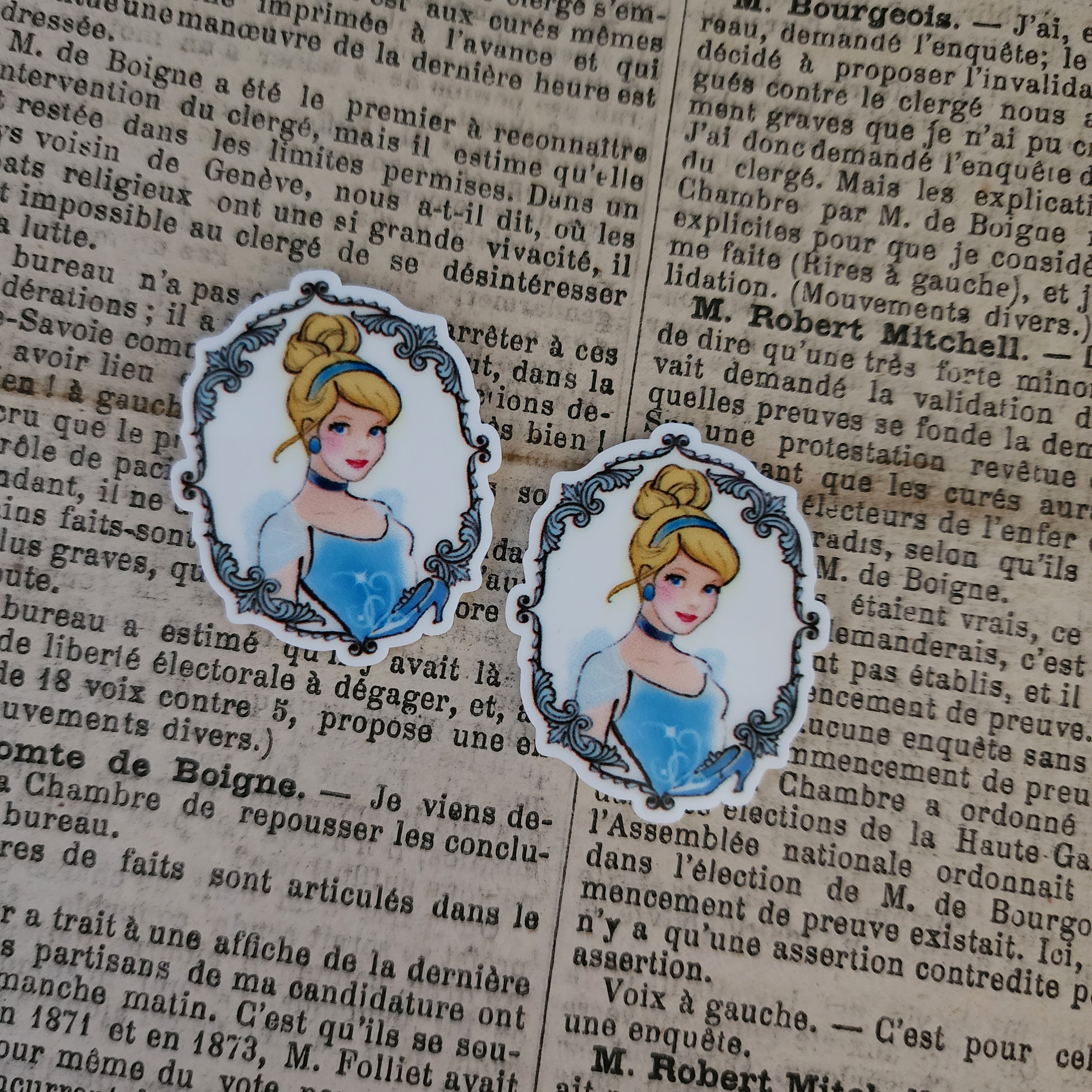 2pc Cinders Princess Planar Resin