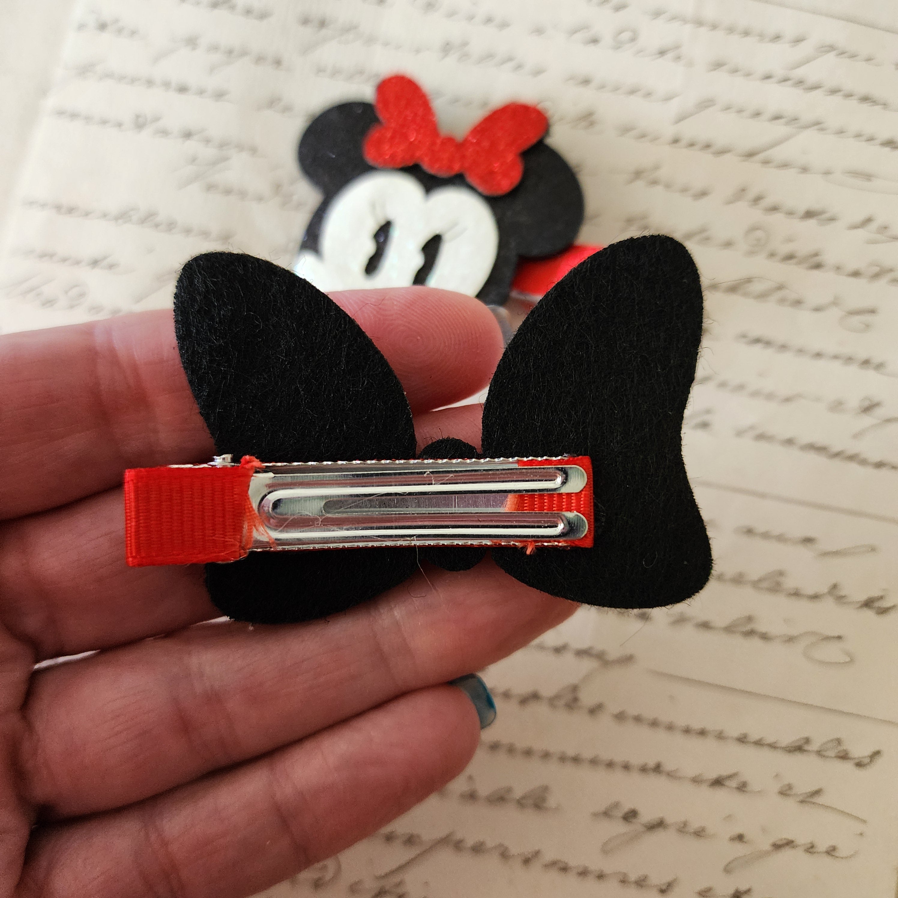 Red Mouse Character Hair Clip