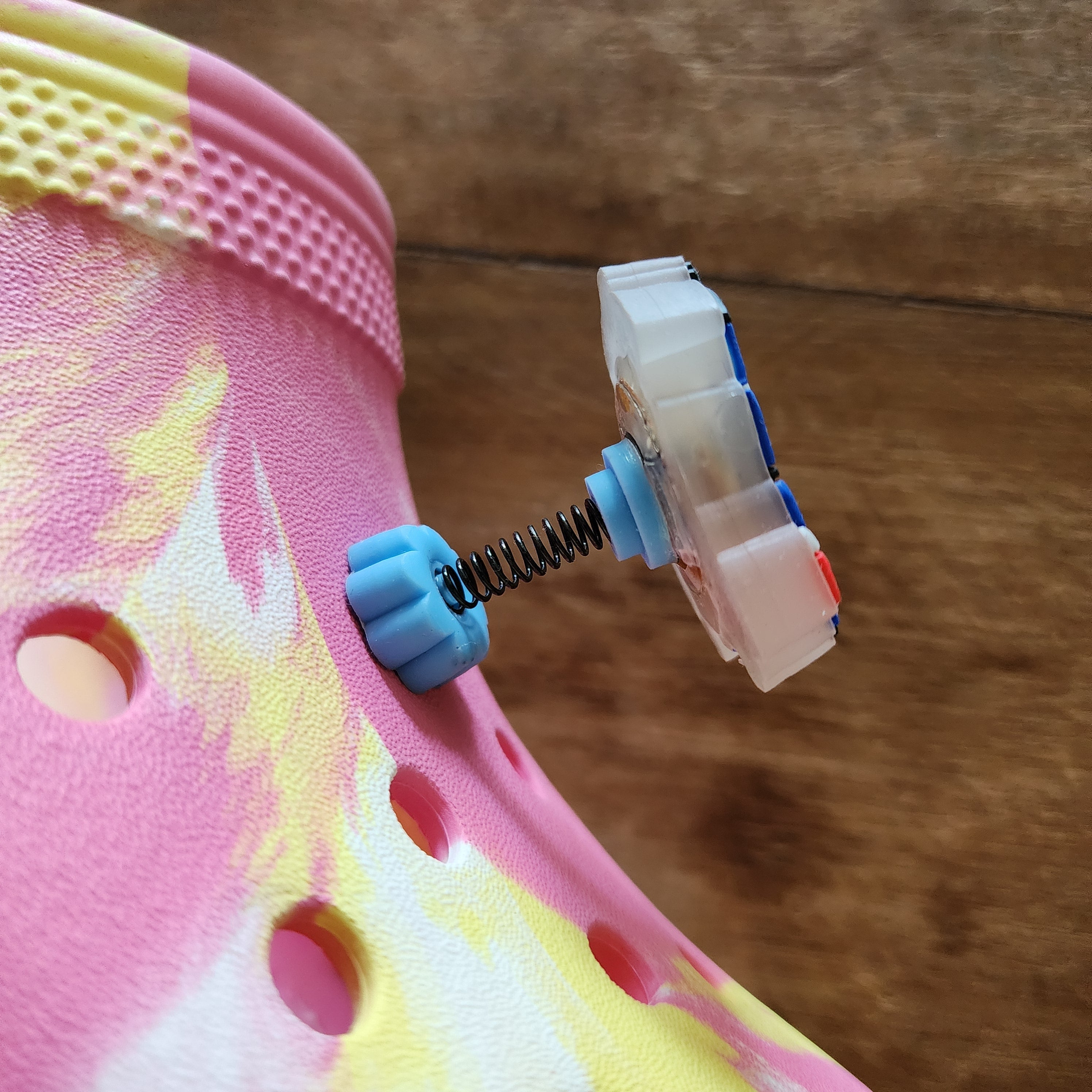 3D LED Spring Train Shoe Charm