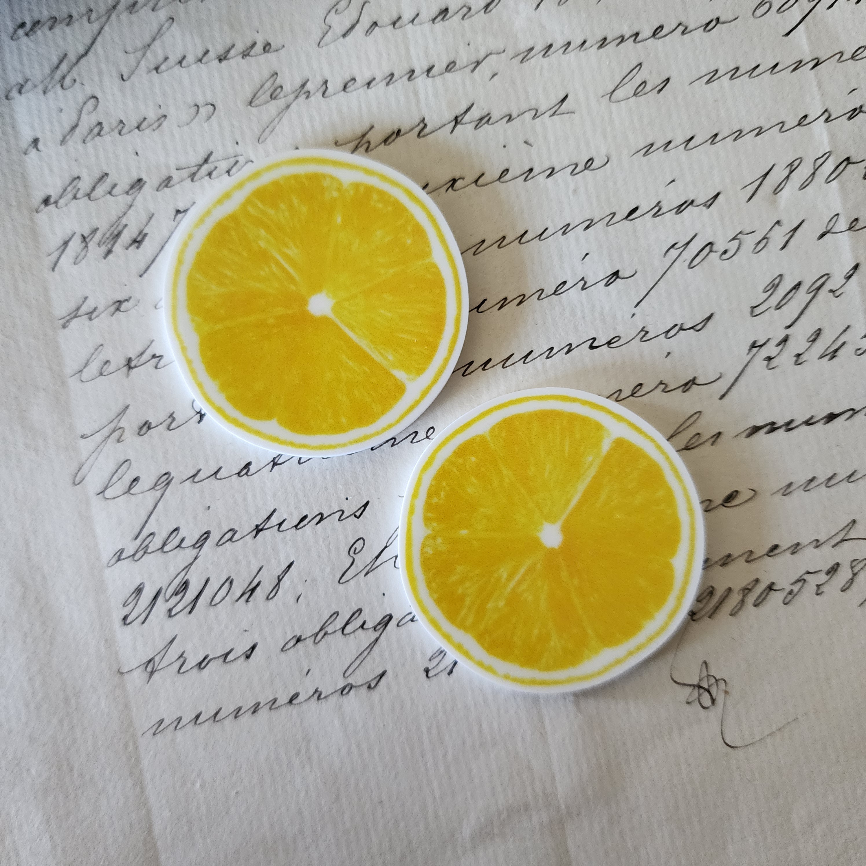 2pc Lemon Slice Planar Resin