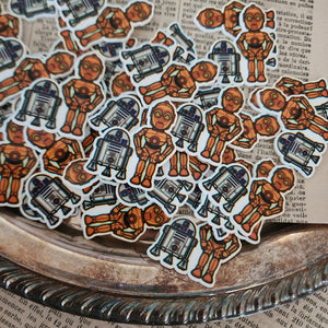 2pc Droid Friends Planar Resin