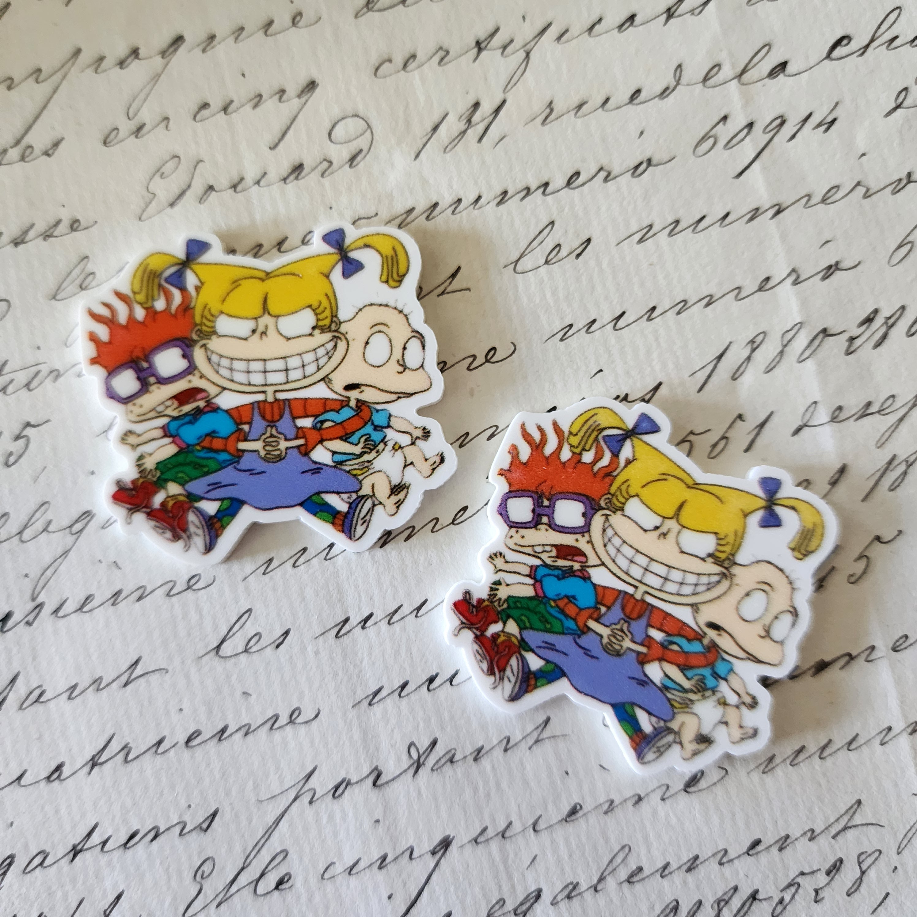 2pc Classic Cartoon Planar Resin