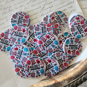 2pc 4th of July Planar Resin