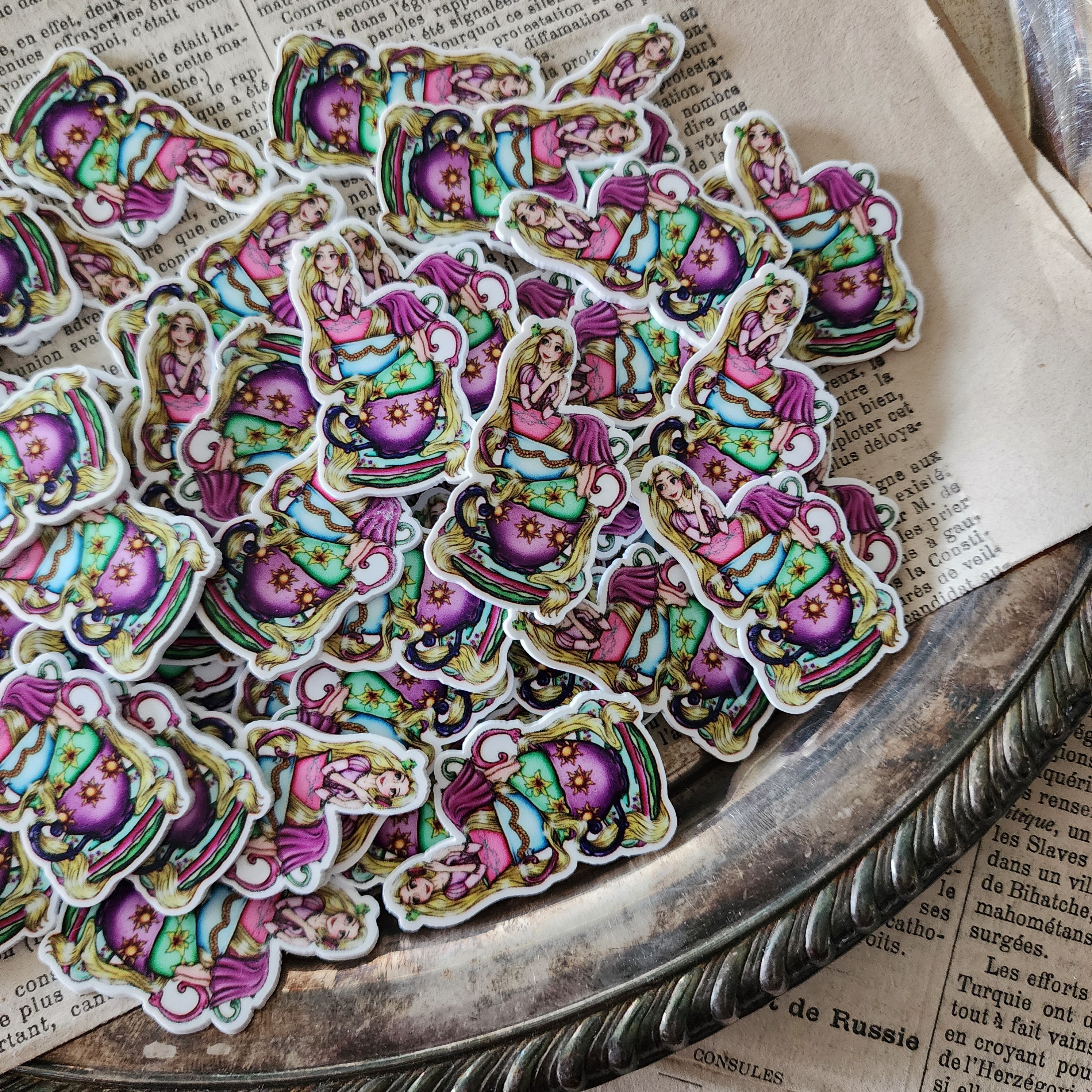 2pc Rapunzel Teacup Planar Resin