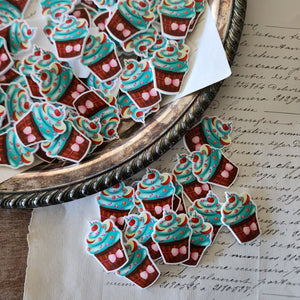 2pc Cupcake Planar Resin