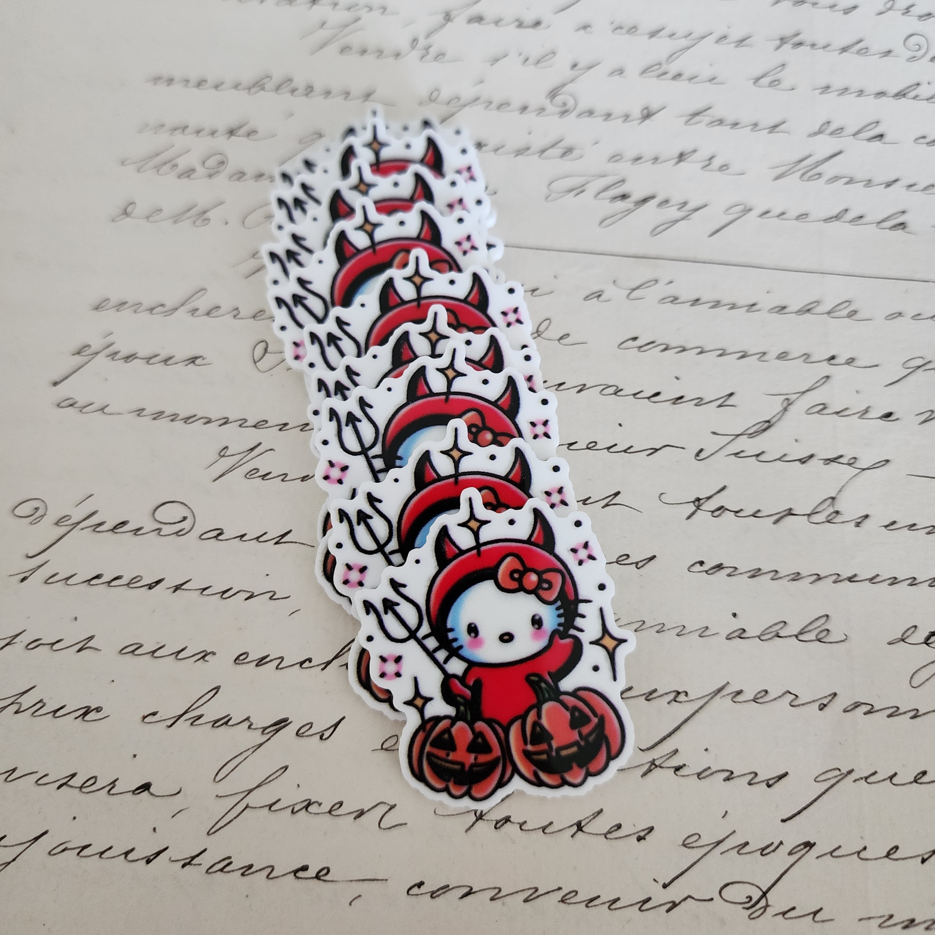 2pc Devil Kitty Planar Resin