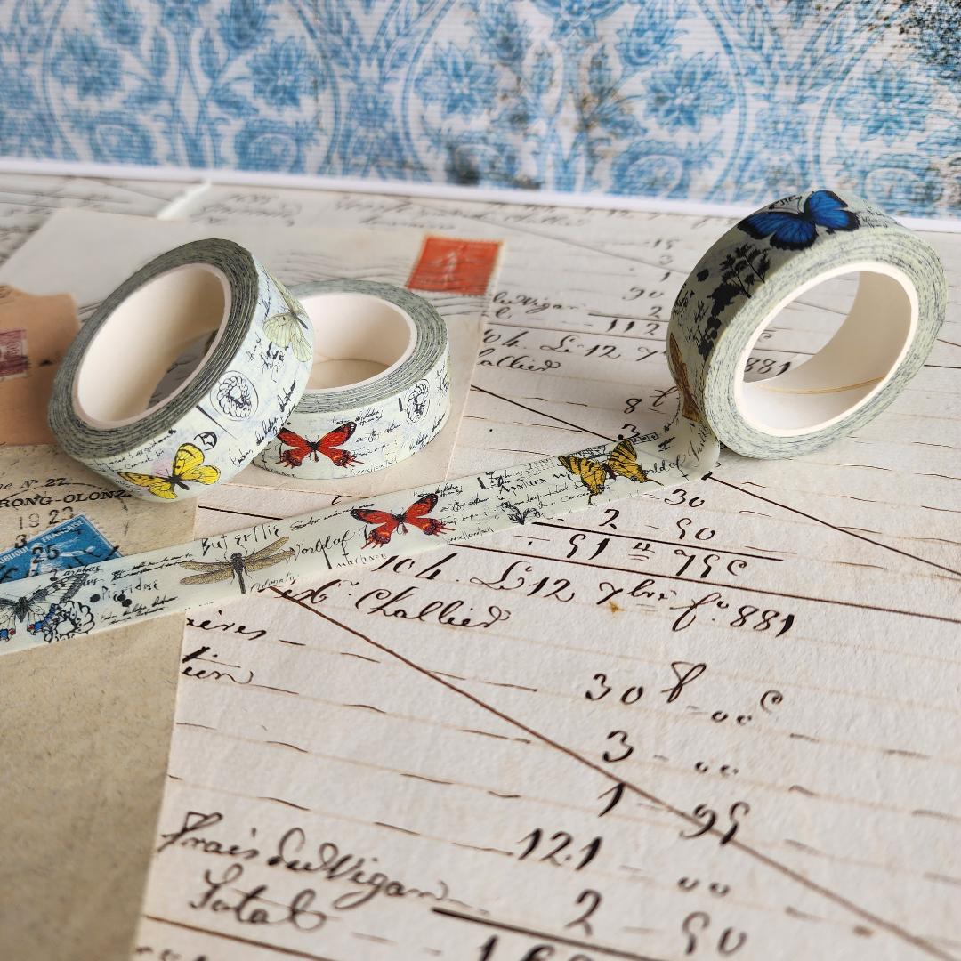 Script Butterfly Washi Tape