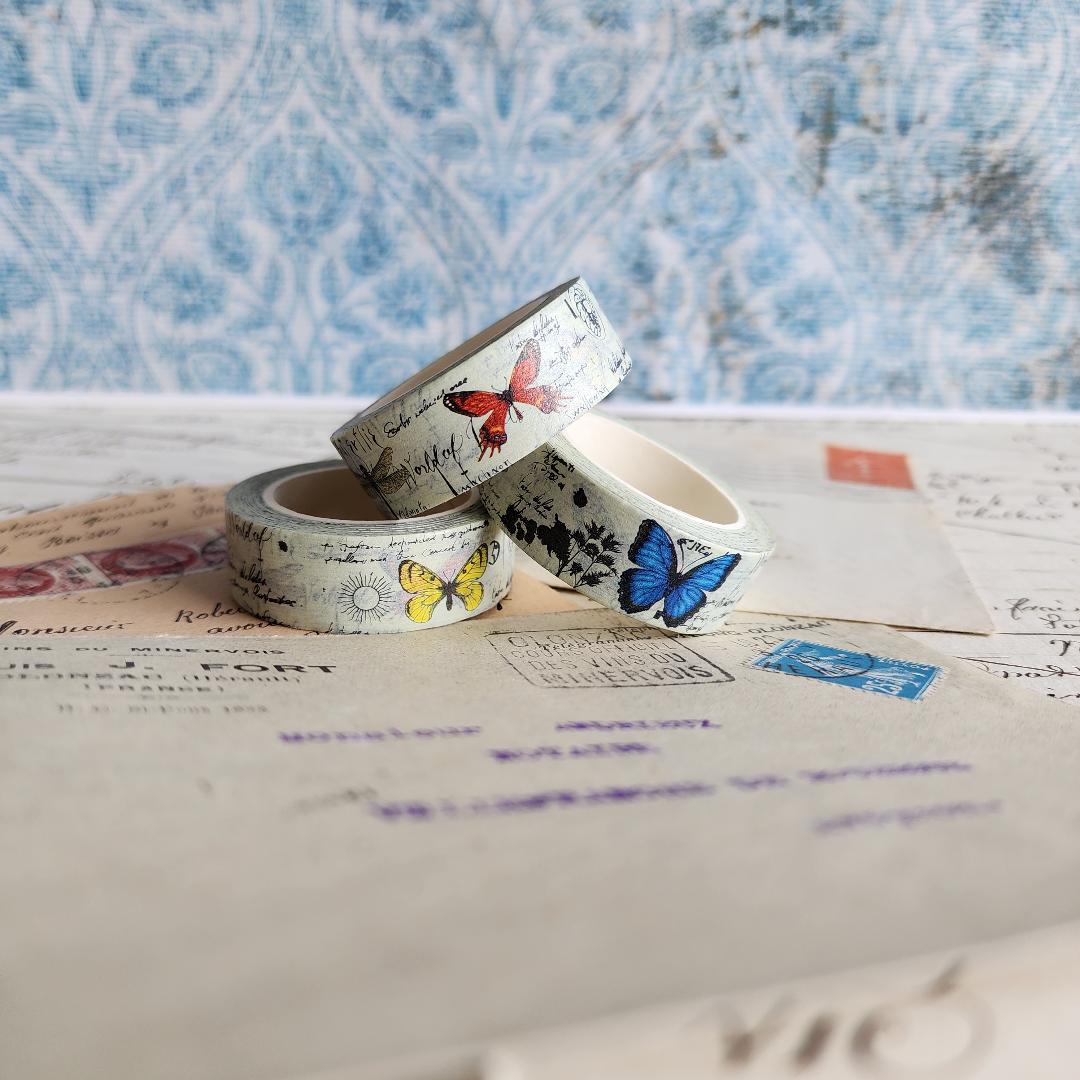 Script Butterfly Washi Tape