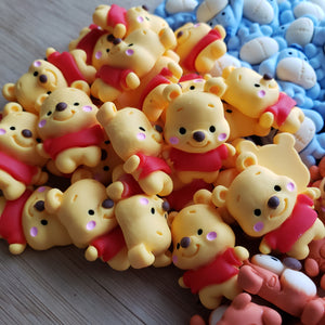 5pc Winnie the Pooh and Friends Resin Flatback Cabochon