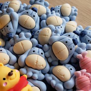 5pc Winnie the Pooh and Friends Resin Flatback Cabochon