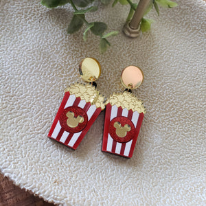 Mouse Popcorn Drop Earrings