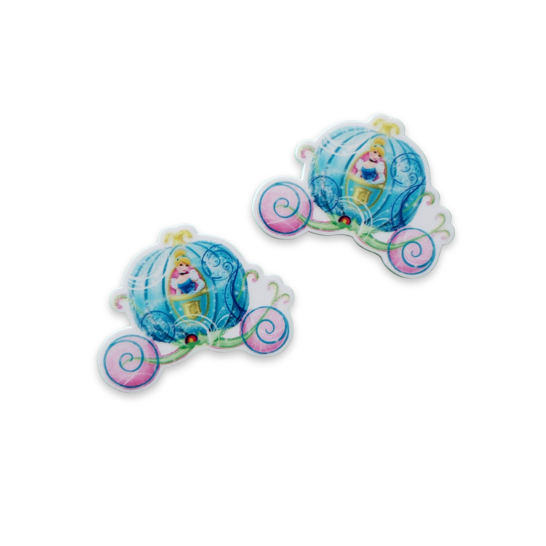 2pc Cinders Princess Carriage Planar Resin