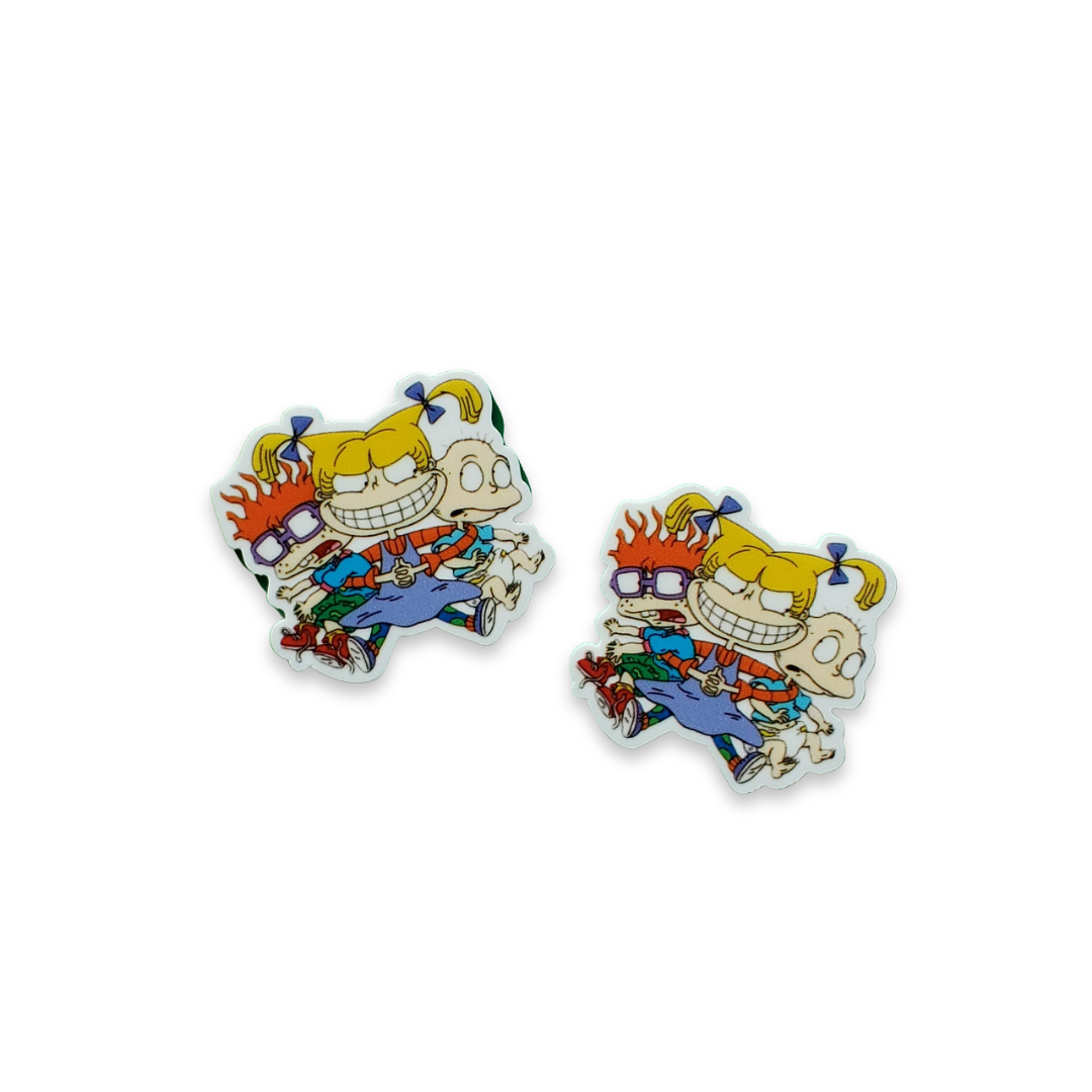 2pc Classic Cartoon Planar Resin